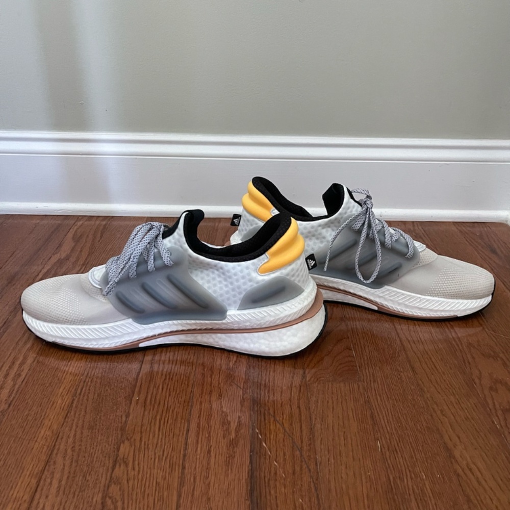 NWOB Adidas x PLR Boost "Silver Pebble" Men's Sneakers - Size 13 - Picture 11 of 13